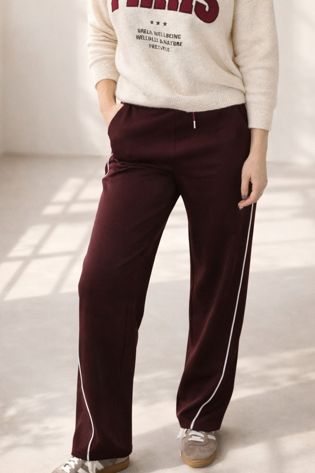 Side Strip Wide Leg Jogger