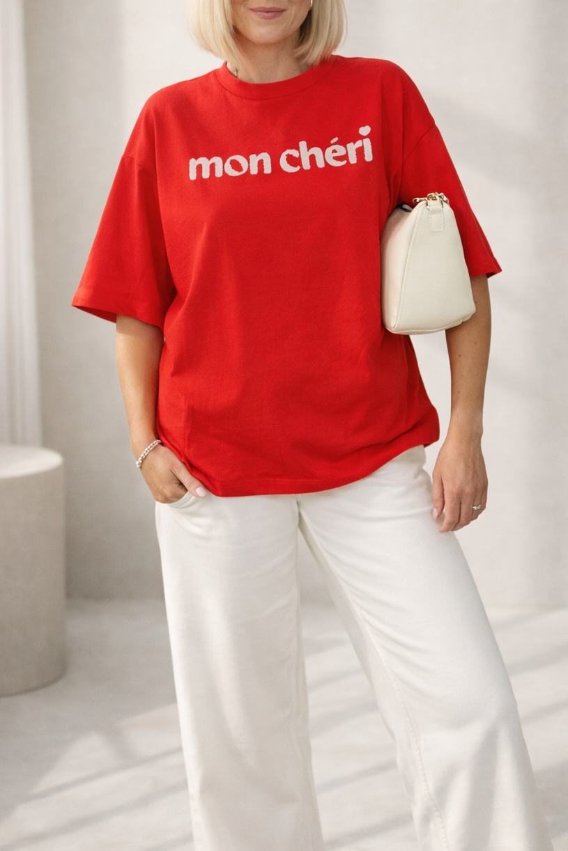 Mon Cheri Tee - Red