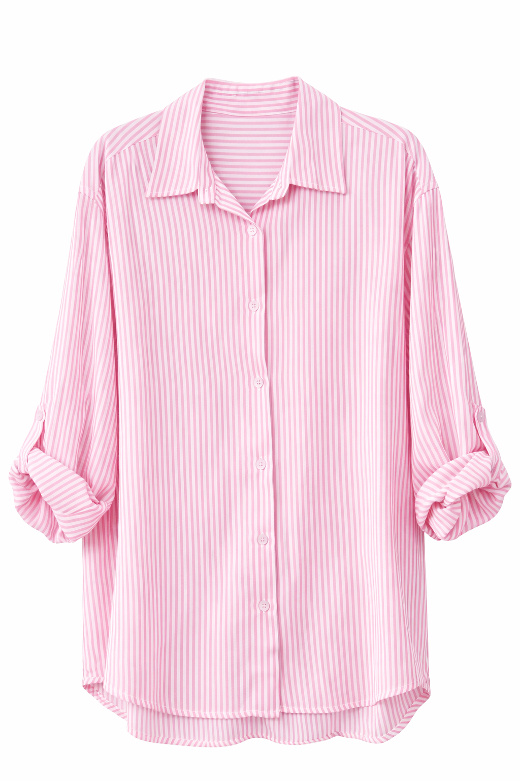 Striped Cotton Shirt - Pink