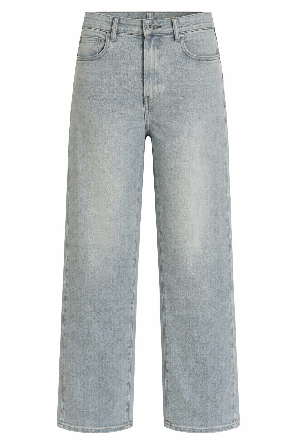 Wide Leg Jeans - light washed blue