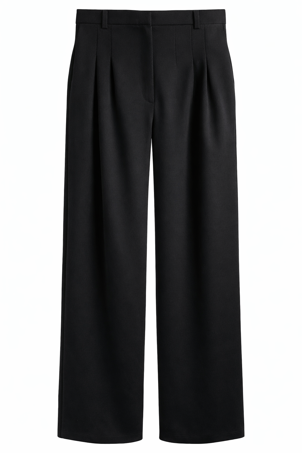 Wide Leg smart Joggers - Black