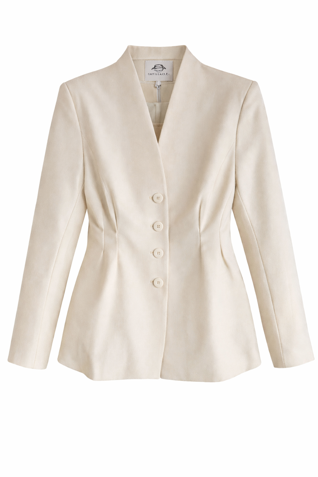 Fitted Blazer - Beige