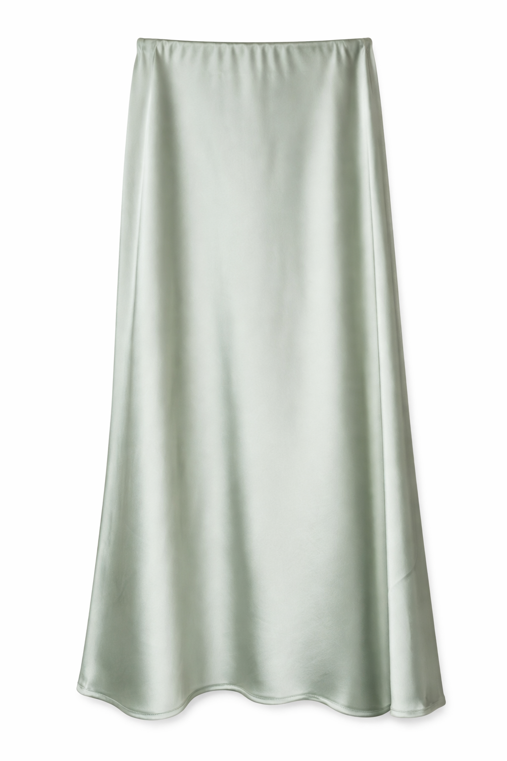 Satin Skirt - Light Green