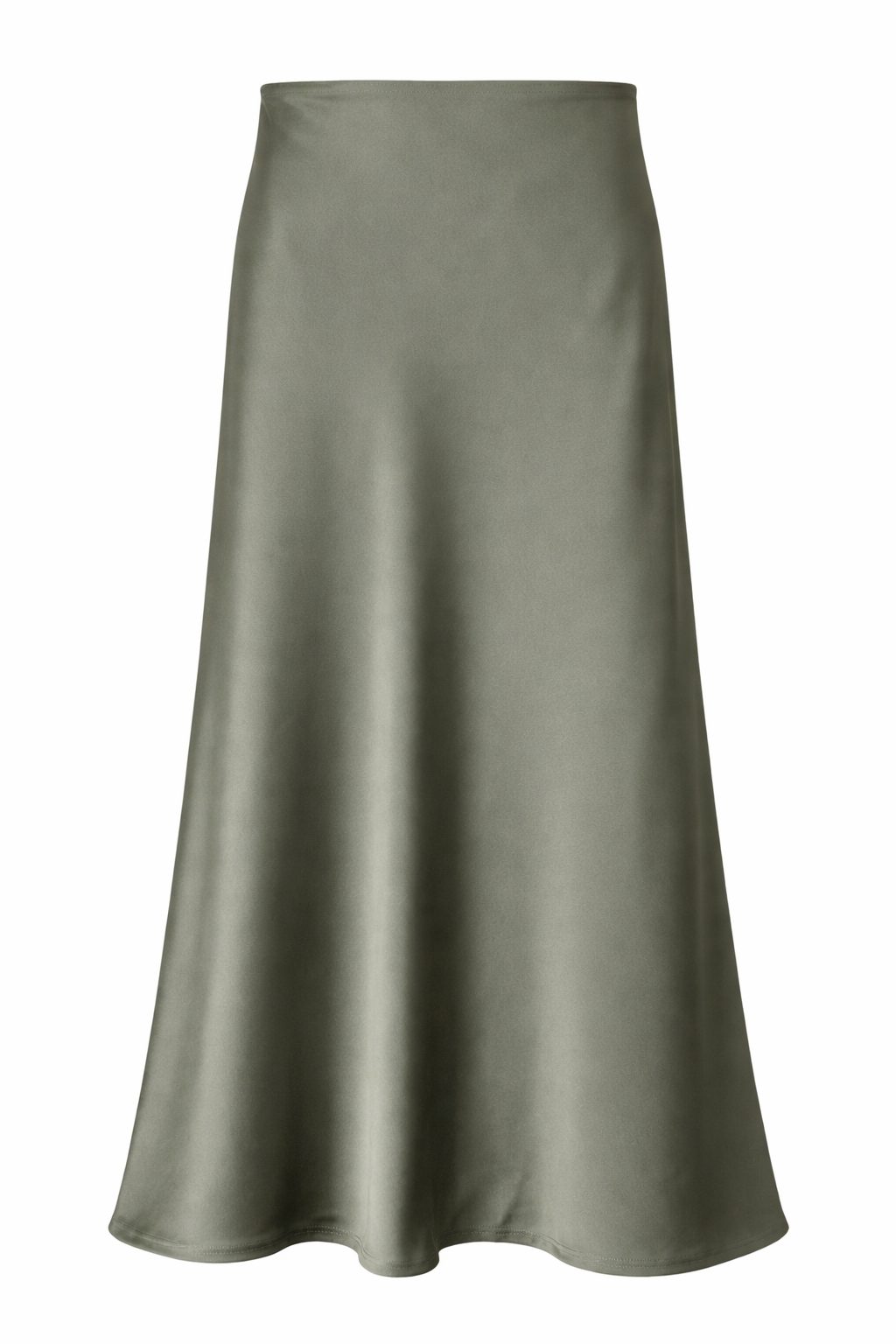 Satin Skirt - Olive Green