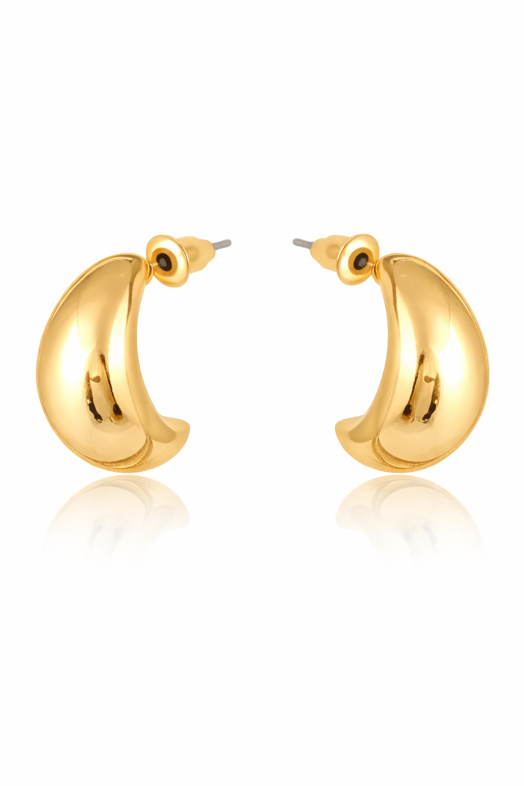 Rose Organic Shape Petal Earrings