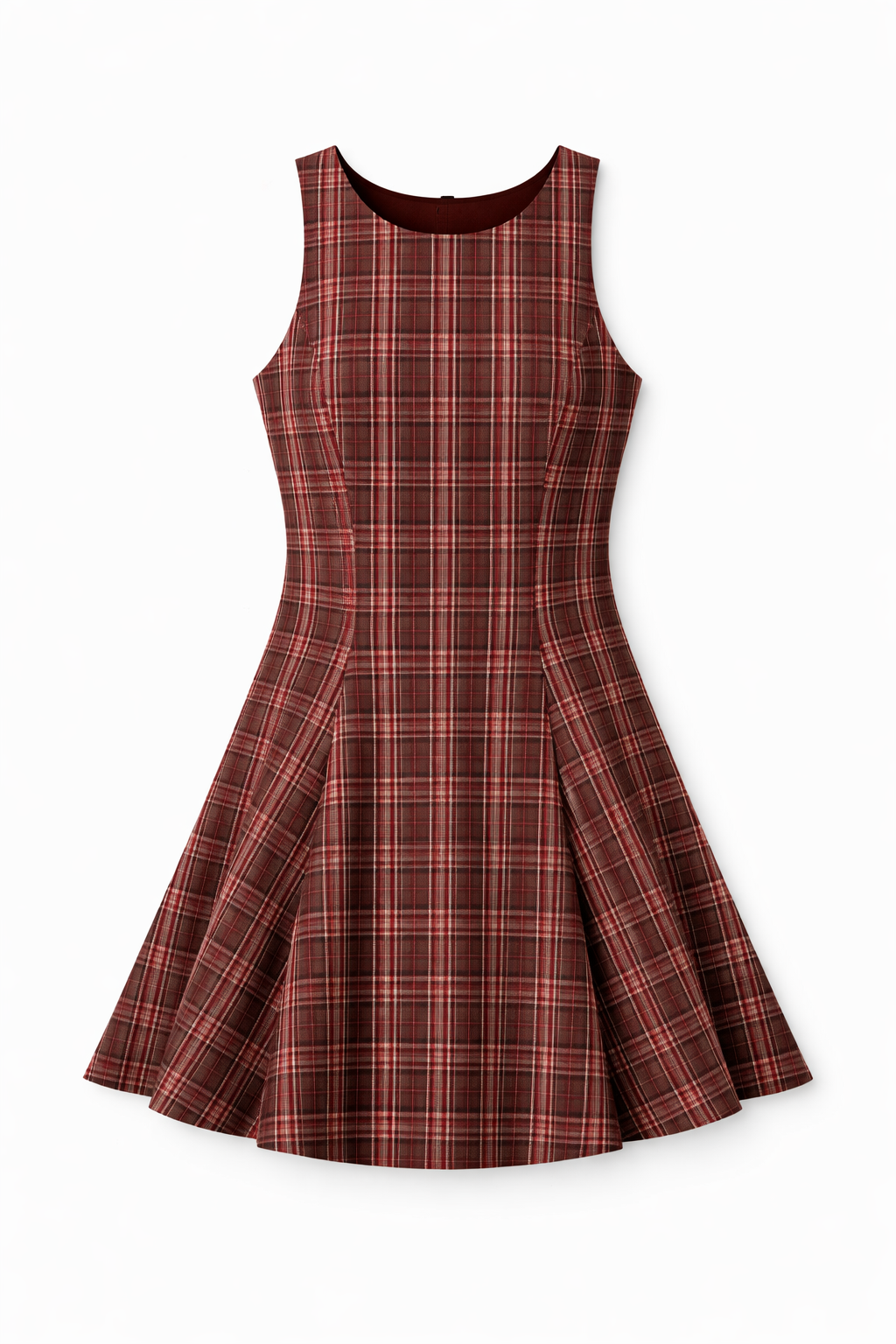 Checked Dress - Cherry