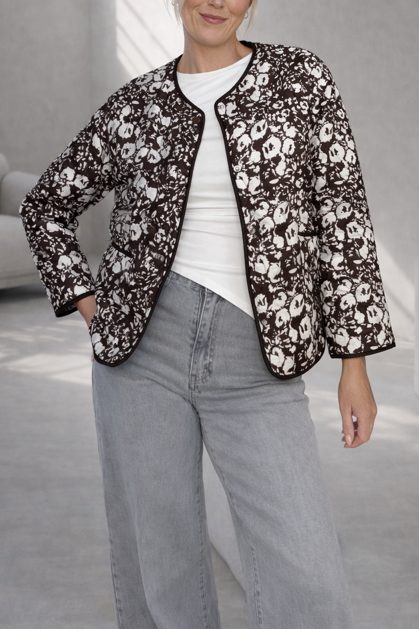 Quilted Cropped Jacket