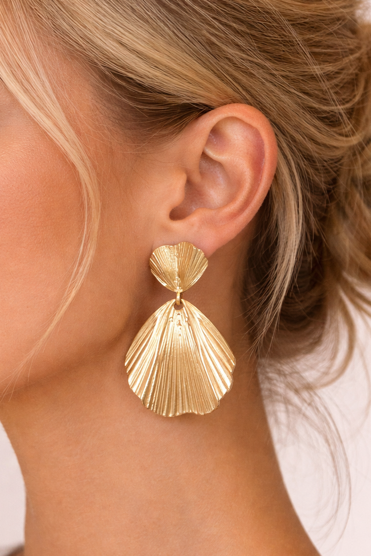 Freya Fan Drop Earrings