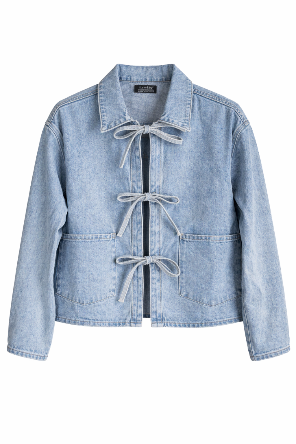 Tie Front Denim Jacket