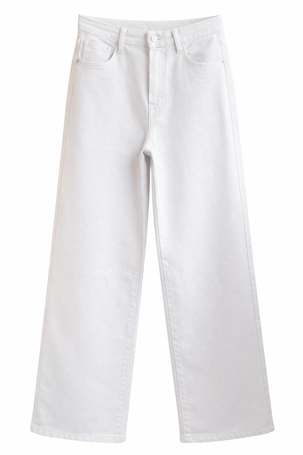 Wide Leg Jeans - White