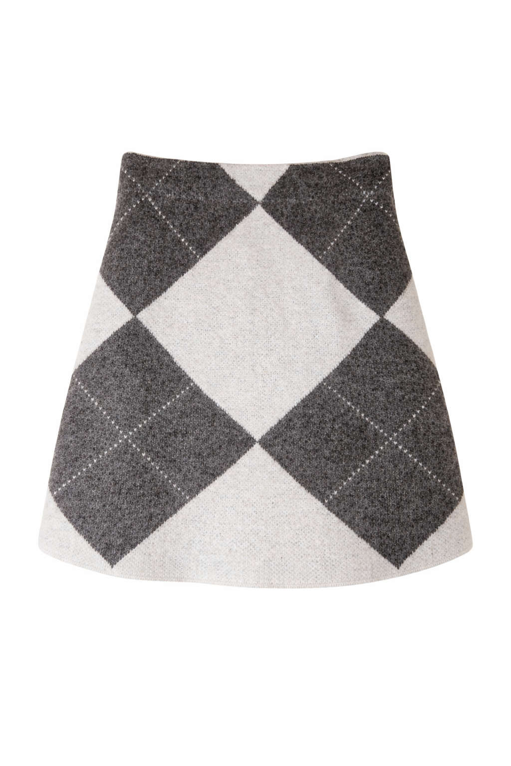 Argyle Print Skirt