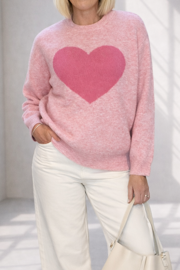 Cosy Heart Detail Knit