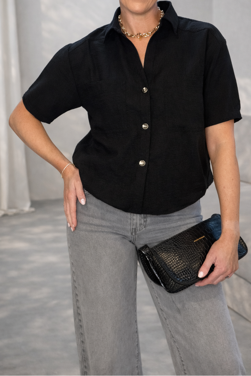 Short Sleeve Shirt - Black