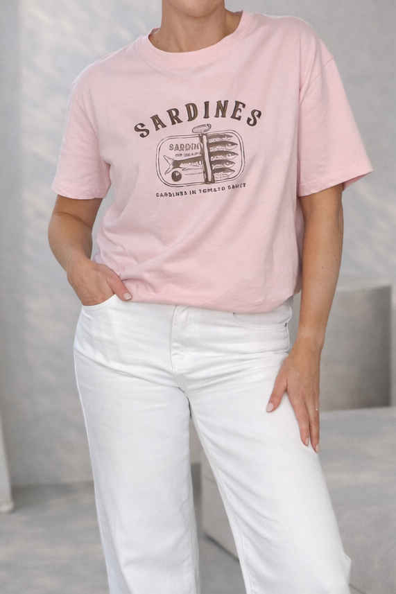 'Sardines' Tee - Pink