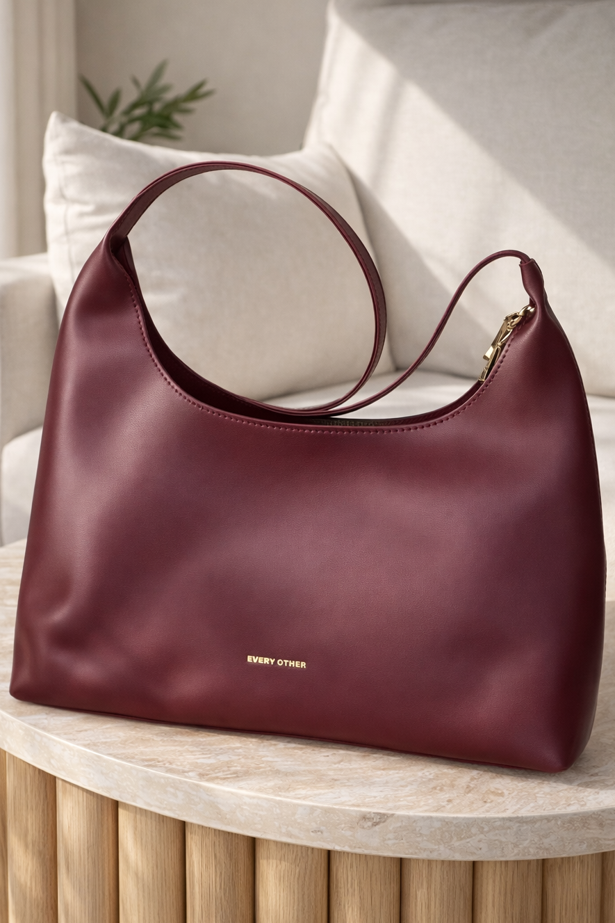 Vega Shoulder Bag - Burgundy